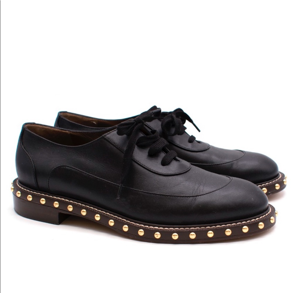 Marni leather studded lace up Oxford shoes brogues